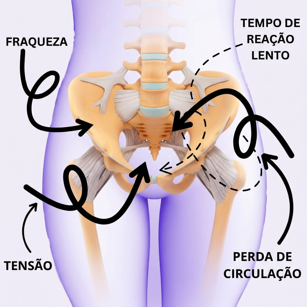 Diagrama da musculatura pélvica