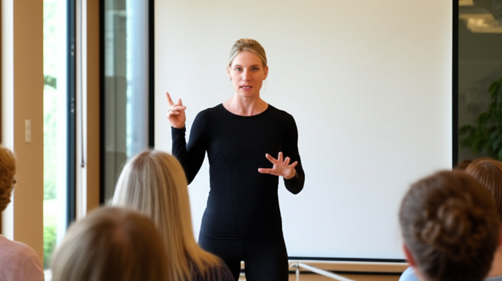 Daniela Novaes palestrando